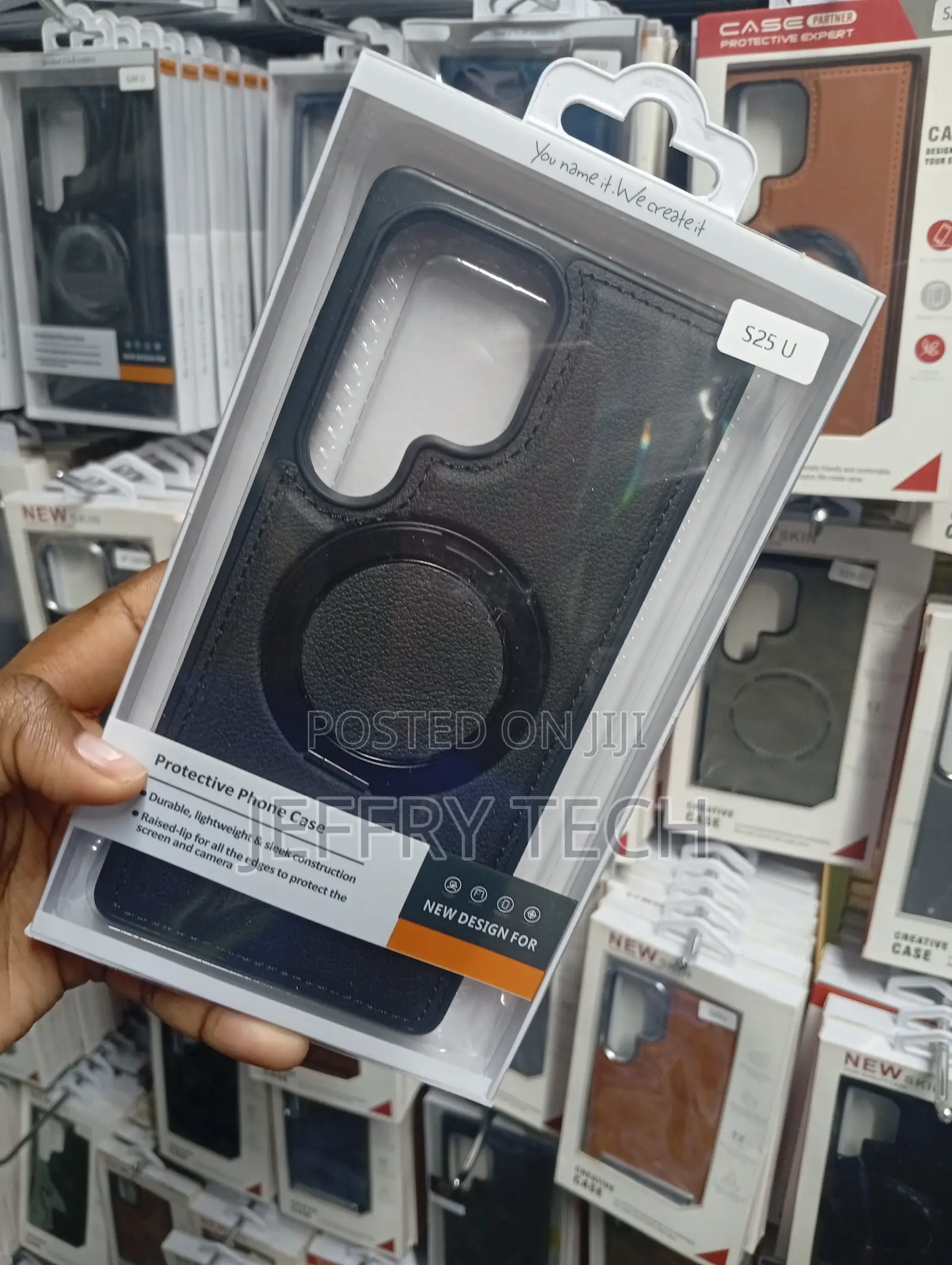 Magnetic Ring Kickstand Case Designed for the Samsung Galaxy S24 Ultra