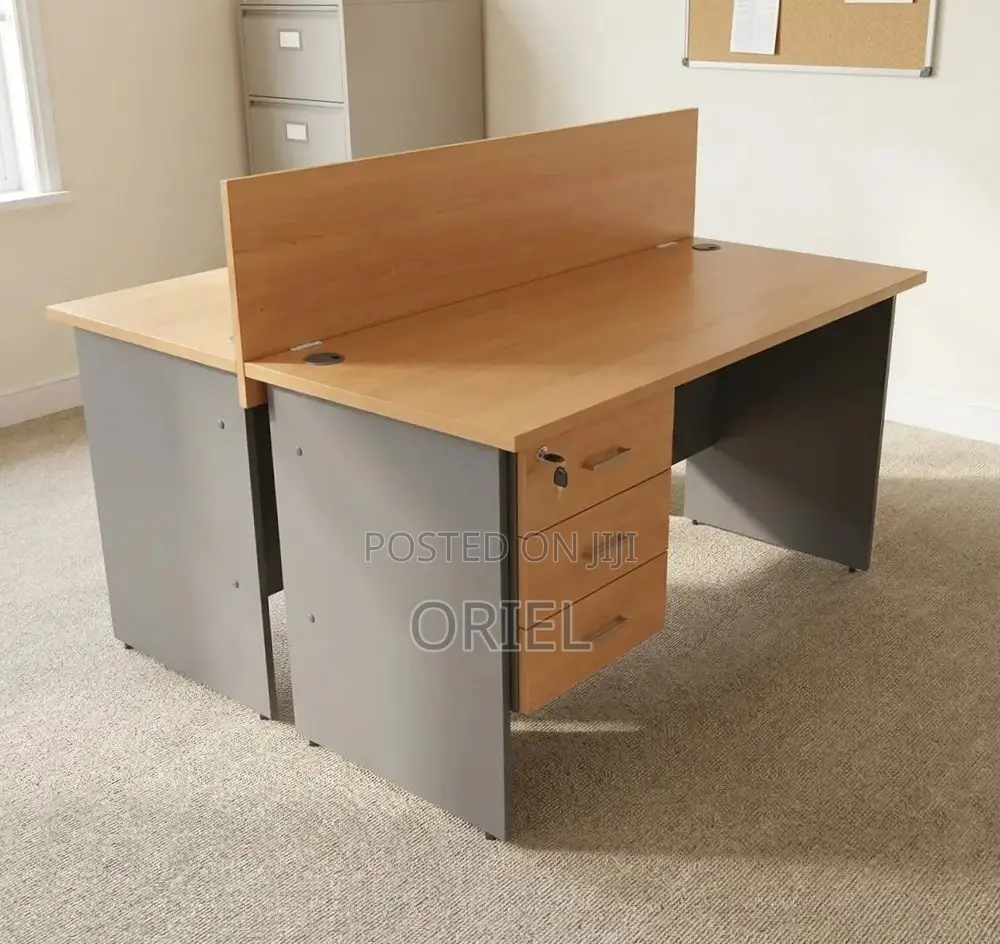 Office Workstation : 2-Seater Custom Local Staff Workstation