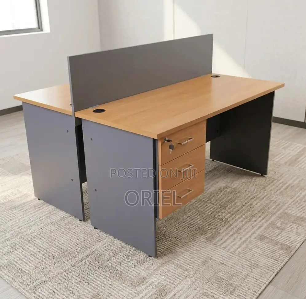 Office Workstation : 2-Seater Custom Local Staff Workstation