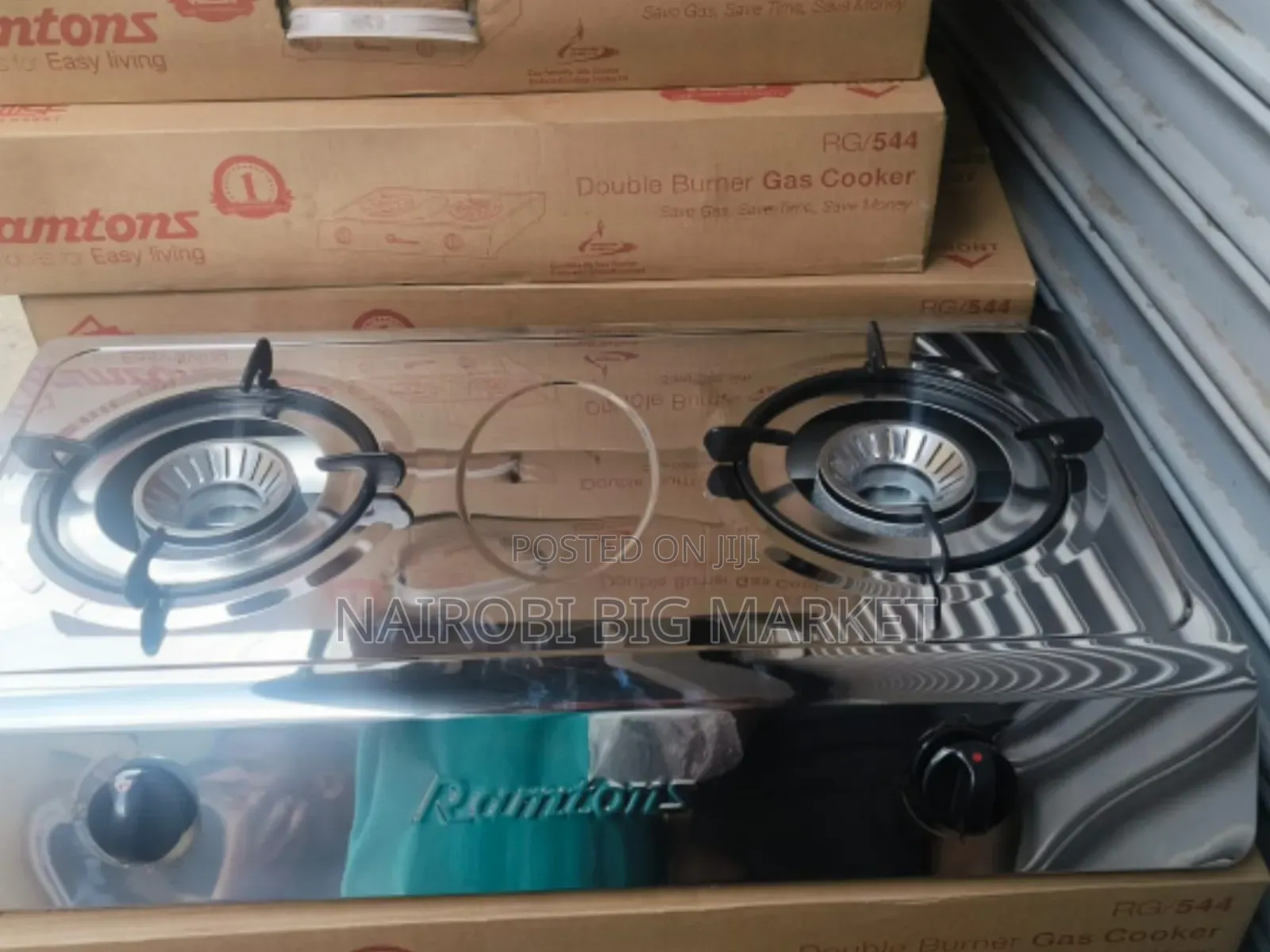 Ramtons Rg/544 Double Burner Gas Cooker