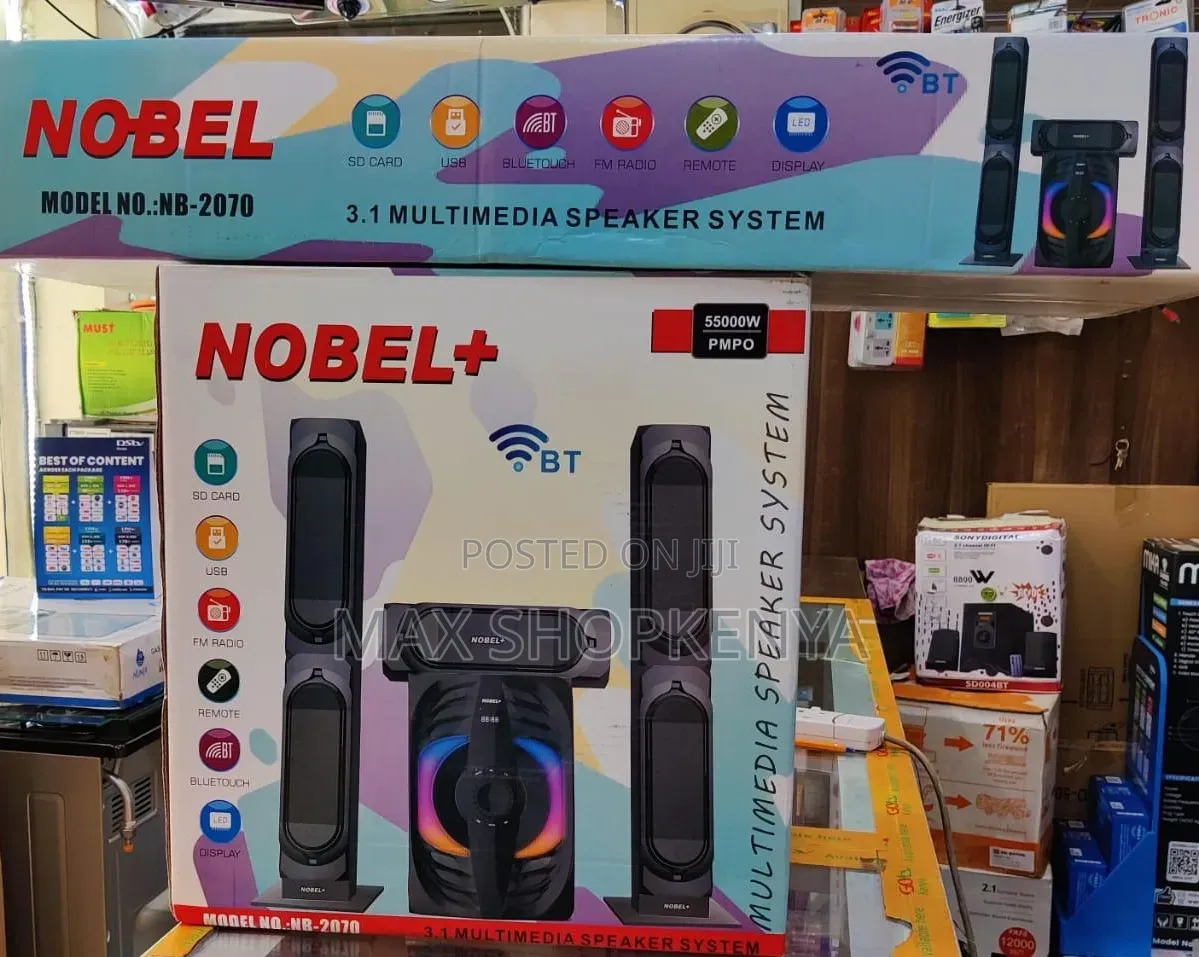 Nobel NB-2070 3.1 Channel Tall Boy Sound System