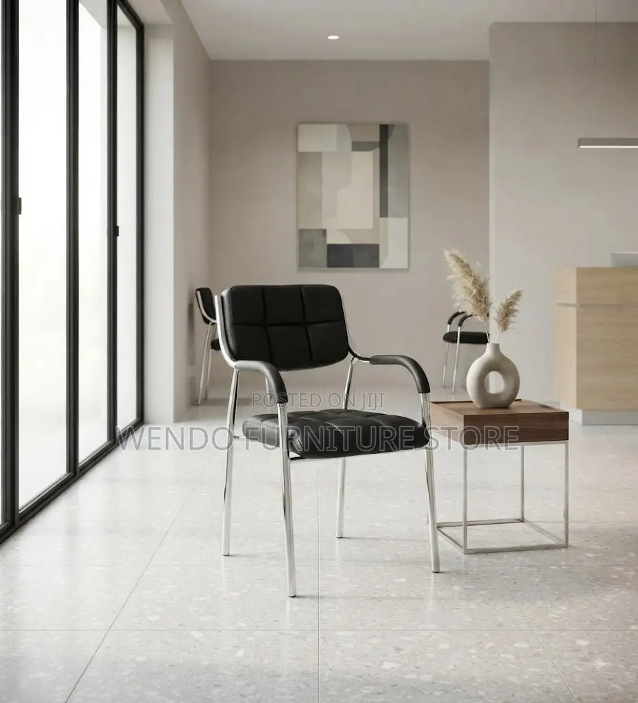 Office Chairs; Leather Armed Katalina Reception Chair