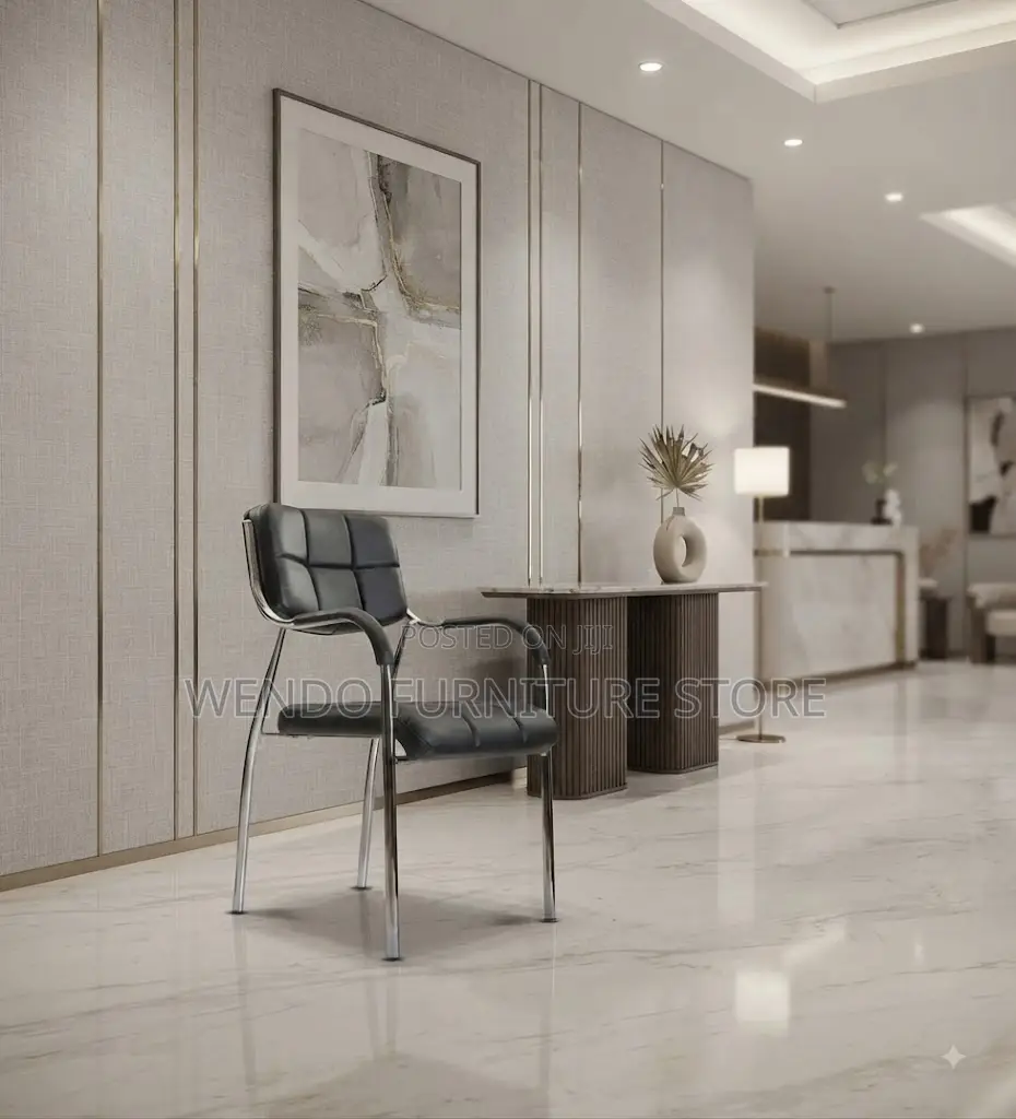 Office Chairs; Leather Armed Katalina Reception Chair