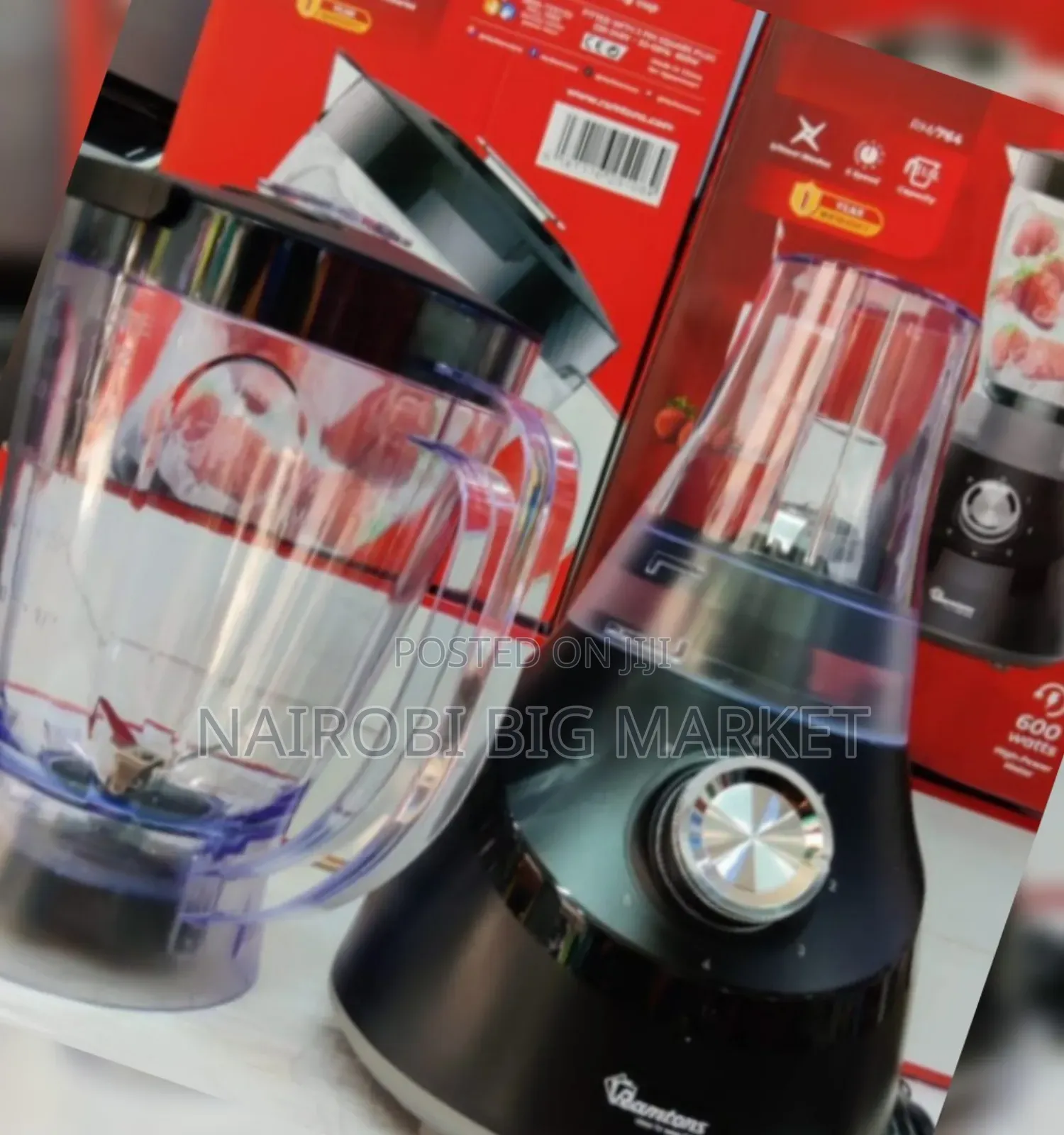 Ramtons Blender + Mill 600w 2 Speed Rm/764