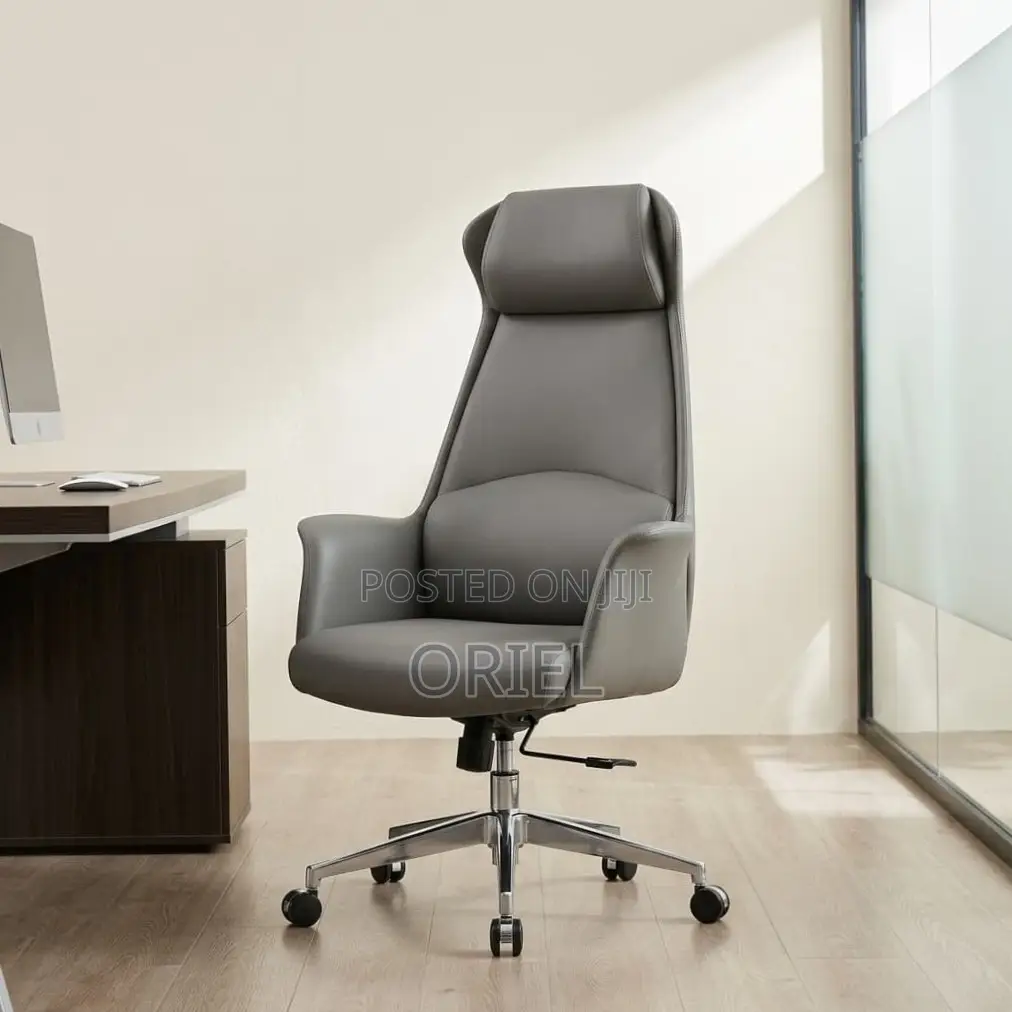 Office Chair : Gray Padded Executive Chair