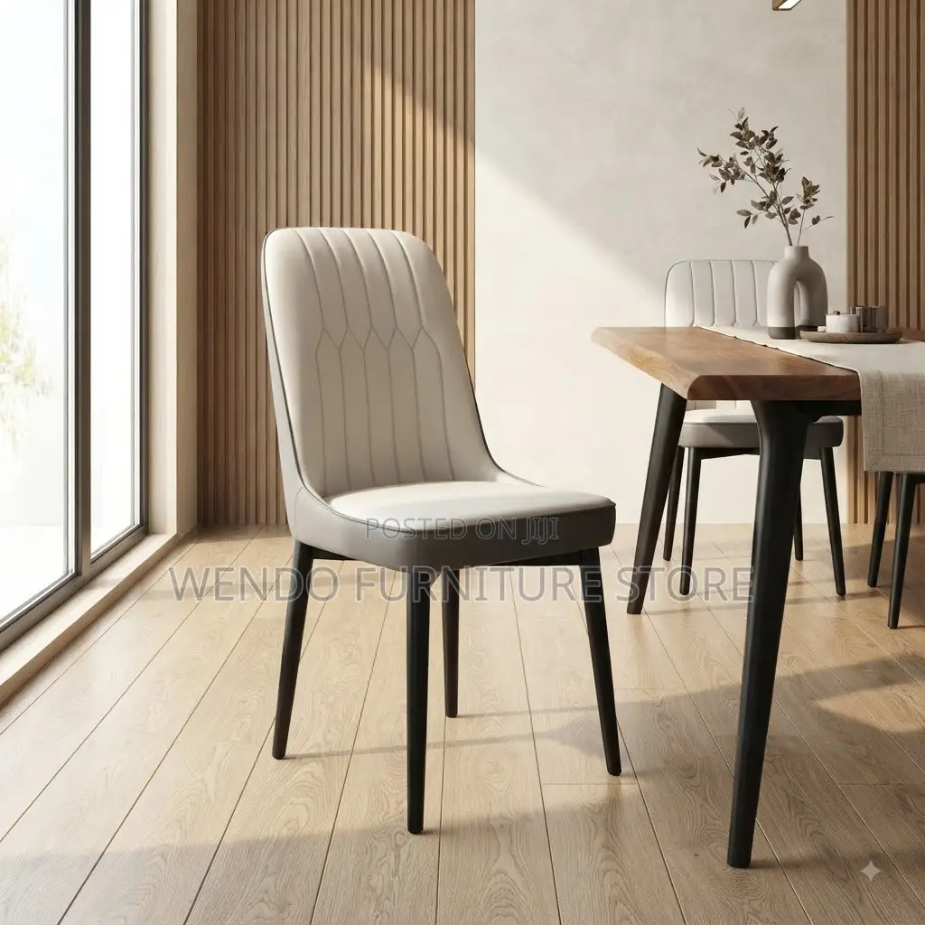 Dining Chairs; Back Leather Supportive Dining Chairs