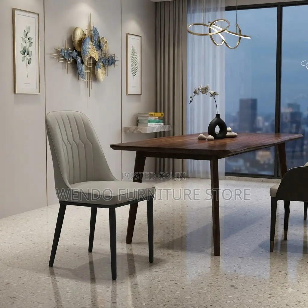 Dining Chairs; Back Leather Supportive Dining Chairs