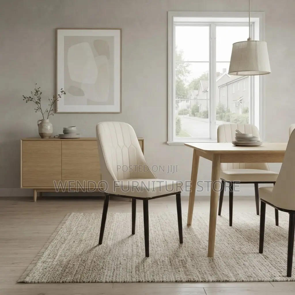 Dining Chairs; Back Leather Supportive Dining Chairs