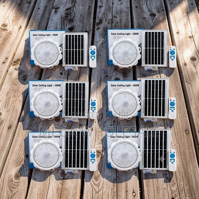 Factory Prices Bright LED 100W,200W,500W Solar Ceiling Lights
