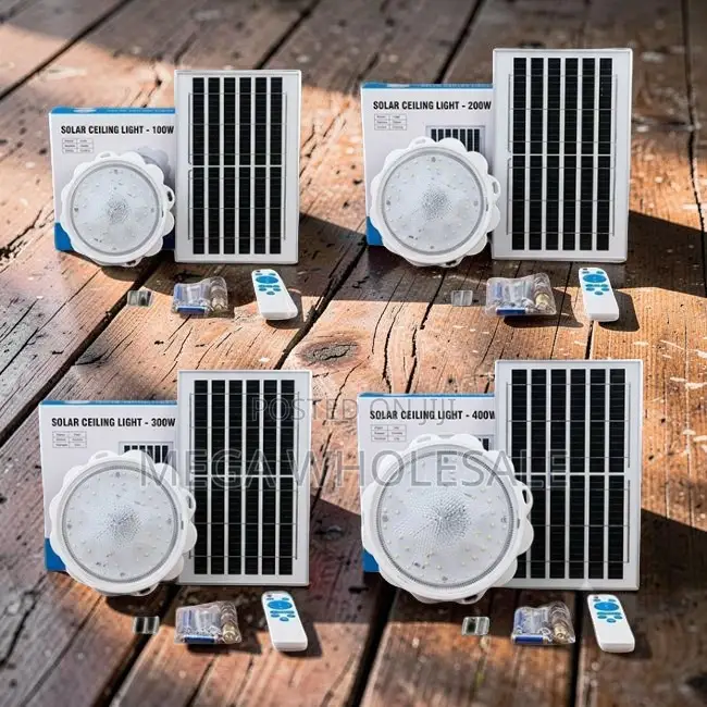 Trade Prices Bright LED 100W,200W,500W Solar Ceiling Lights