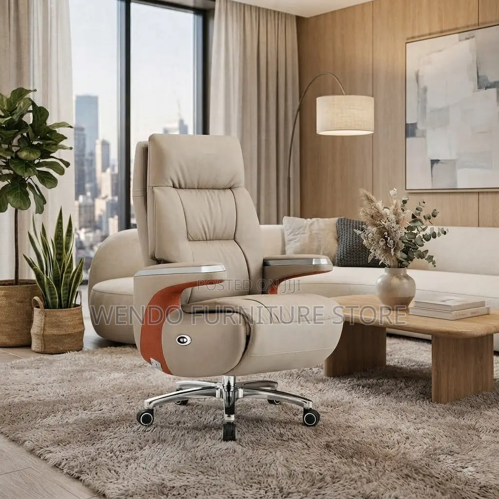 Office Chairs; Executive High Back Leather Office Duty Seat