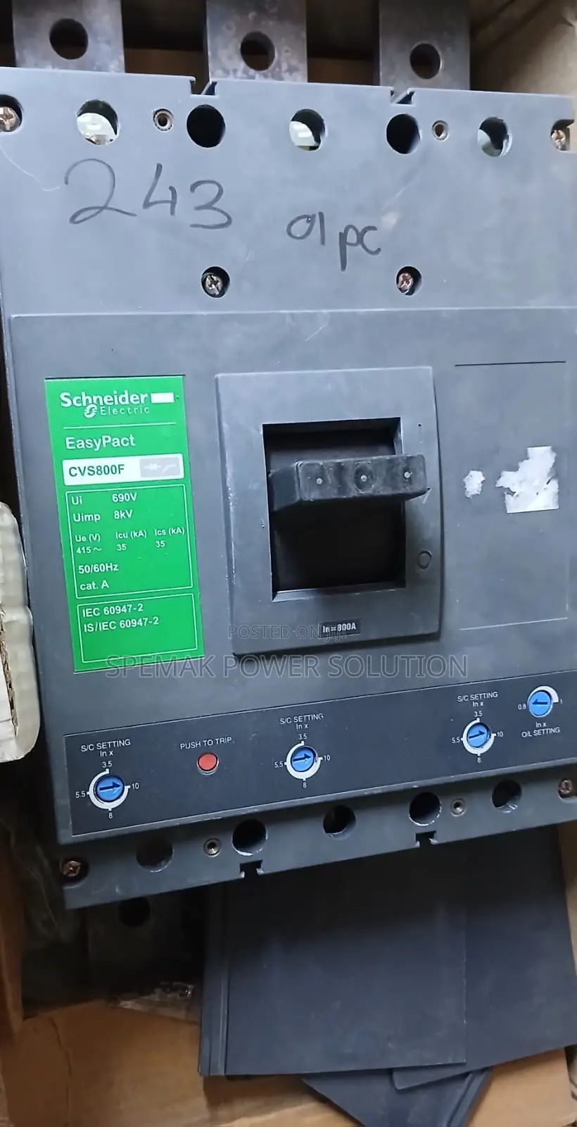 800Amps McCb Schineider