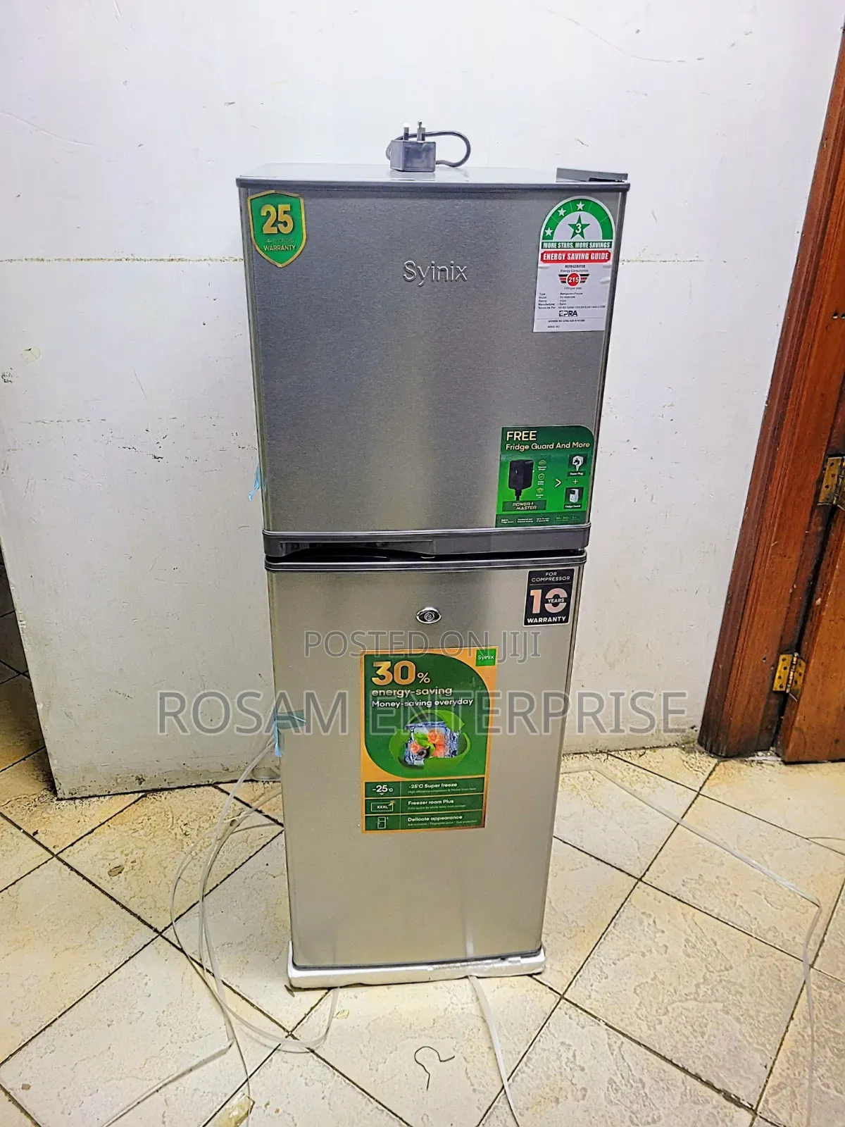 Syinix 137 Litres Double Door Refrigerator