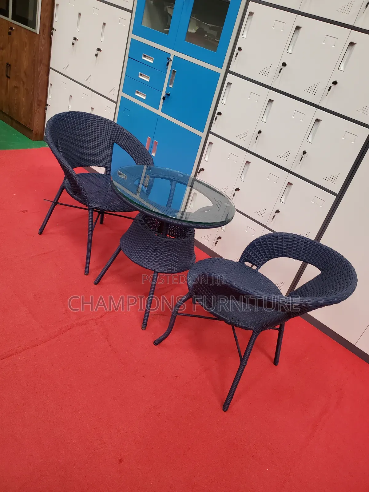 3-Piece Blue Balcony Set