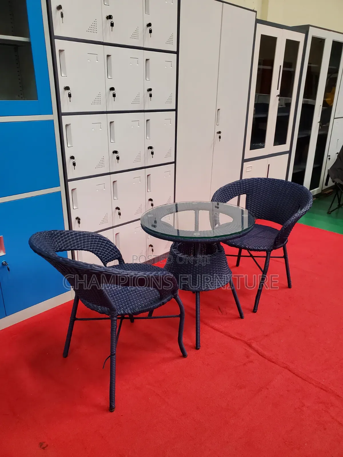 3-Piece Blue Balcony Set