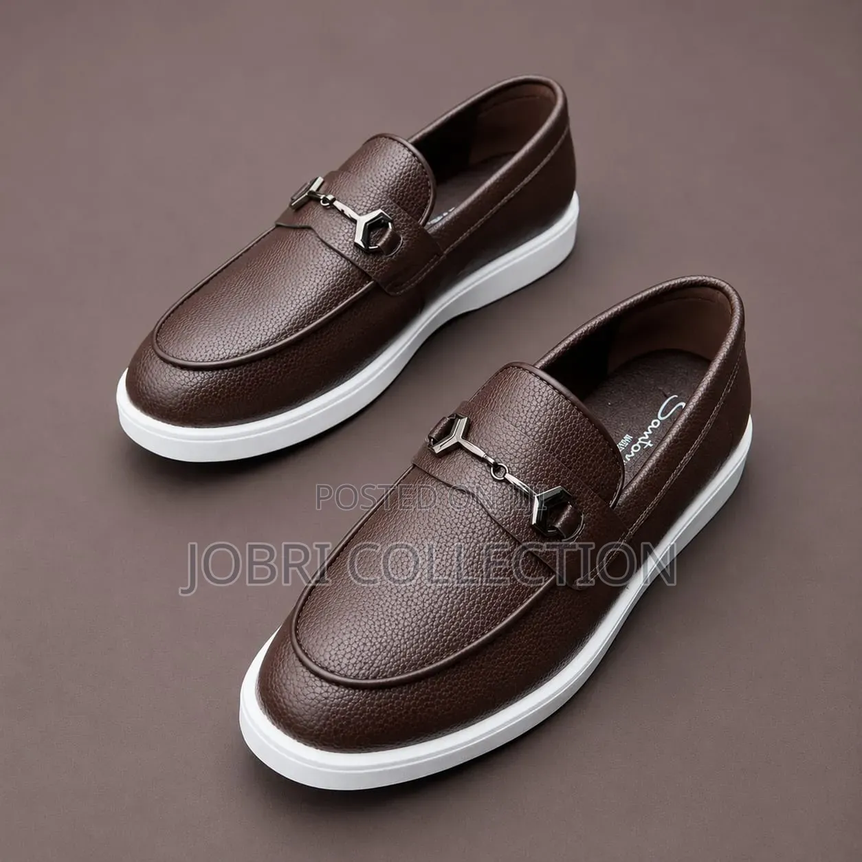 High Quality Santoni Leather Loafers
