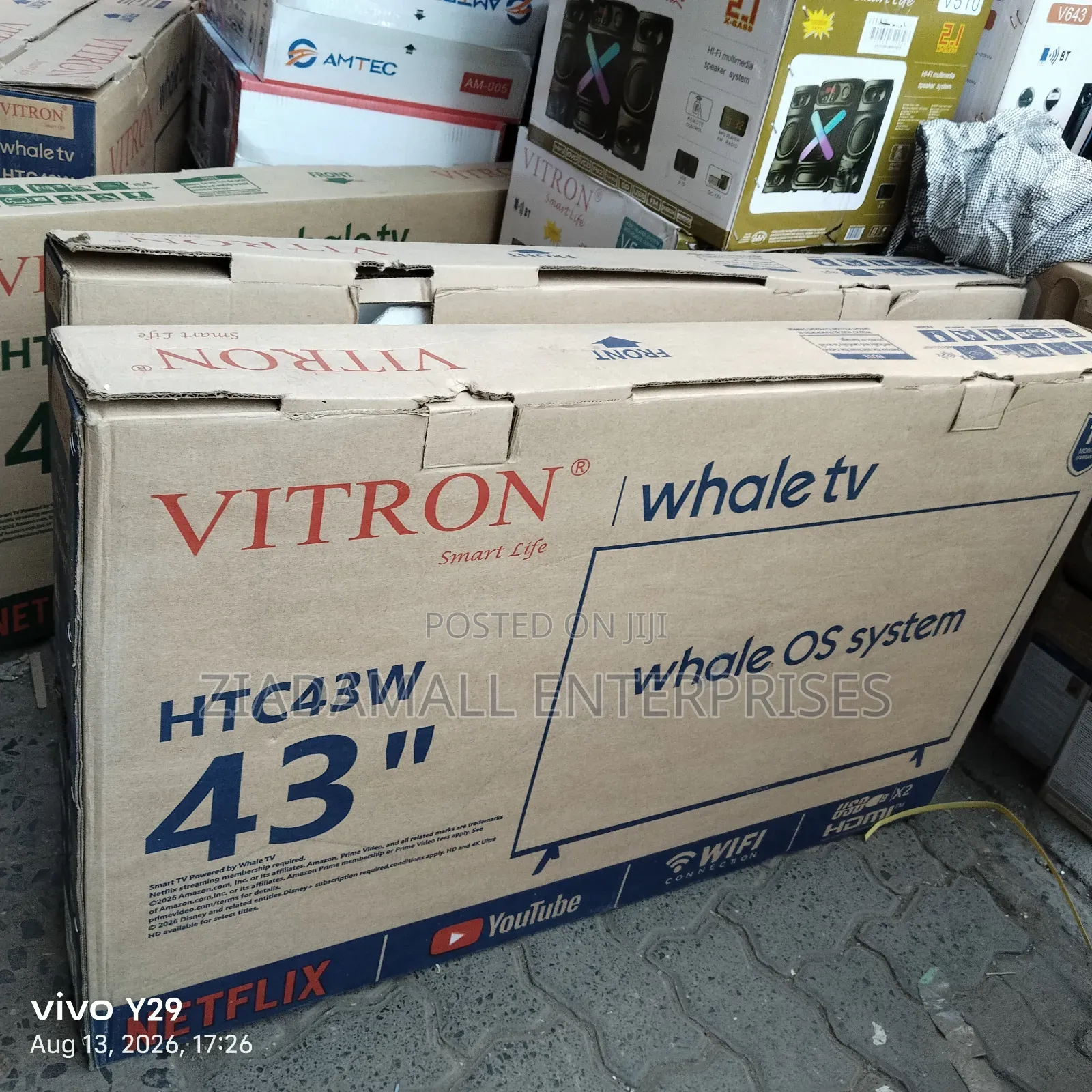 Vitron Whale 43” HD Smart LED Television. Smart Digital