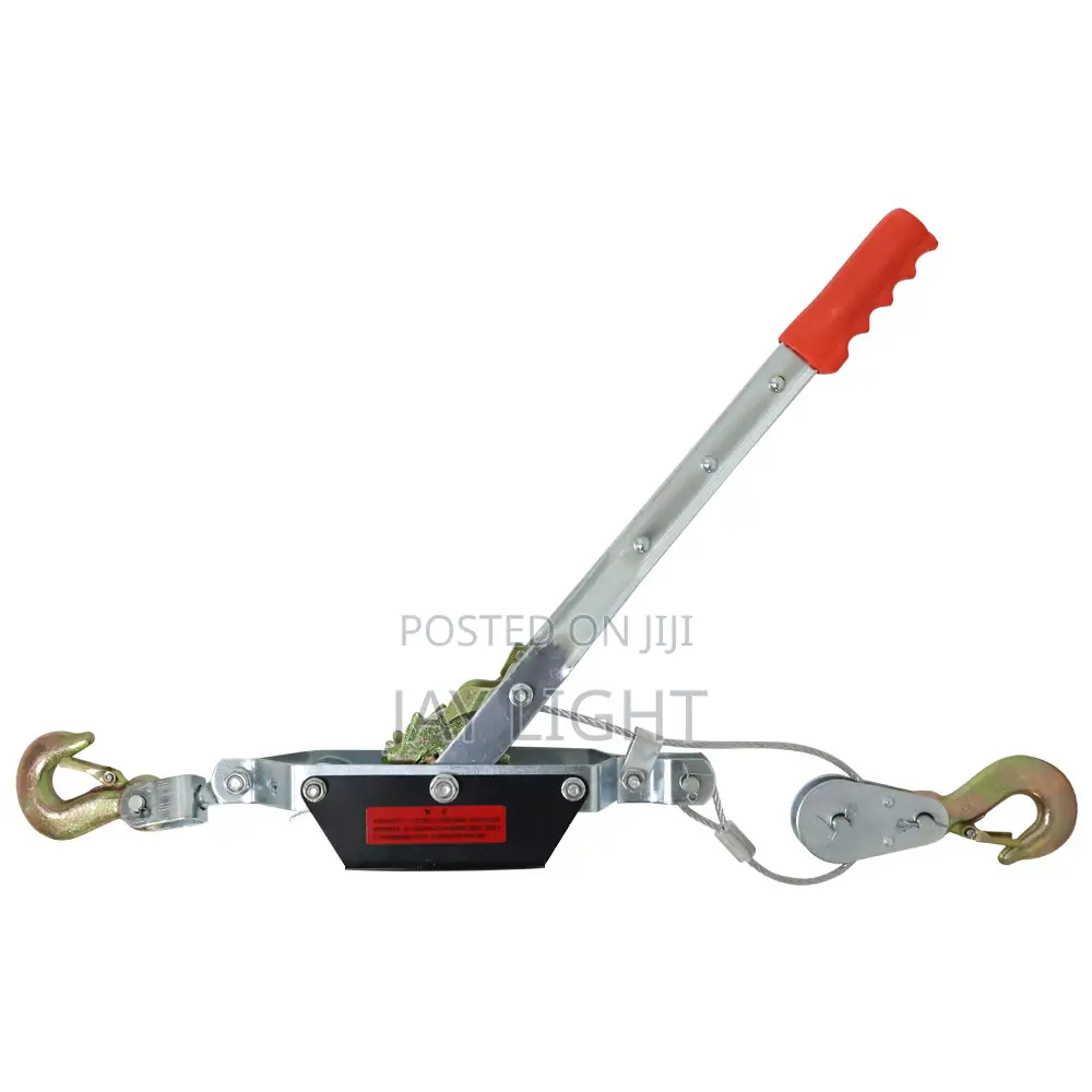 Portable Ratchet Cable Puller With Hooks 2 Ton