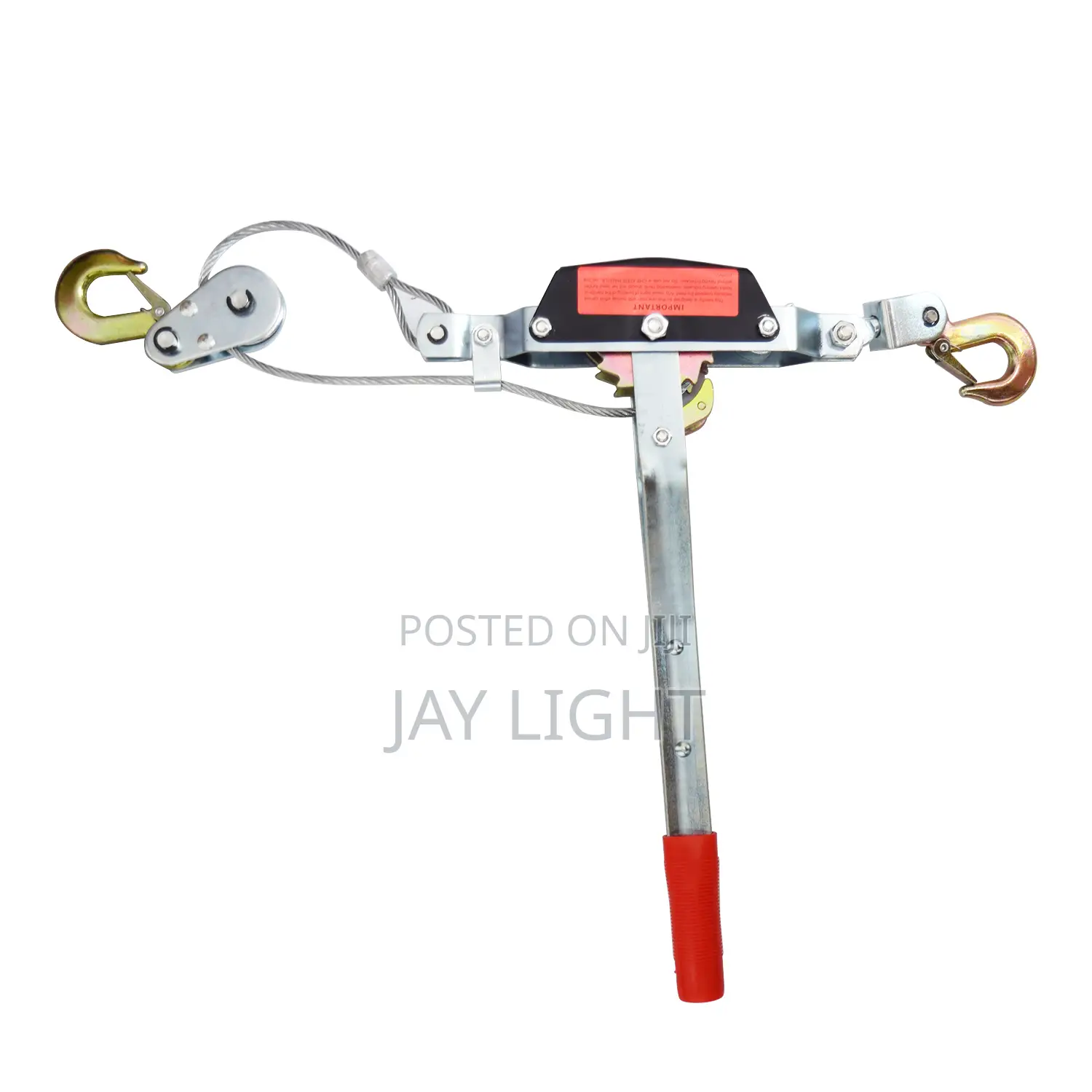 2Ton Hand Ratchet Cable Wire Puller With Double Gear and Double Hooks