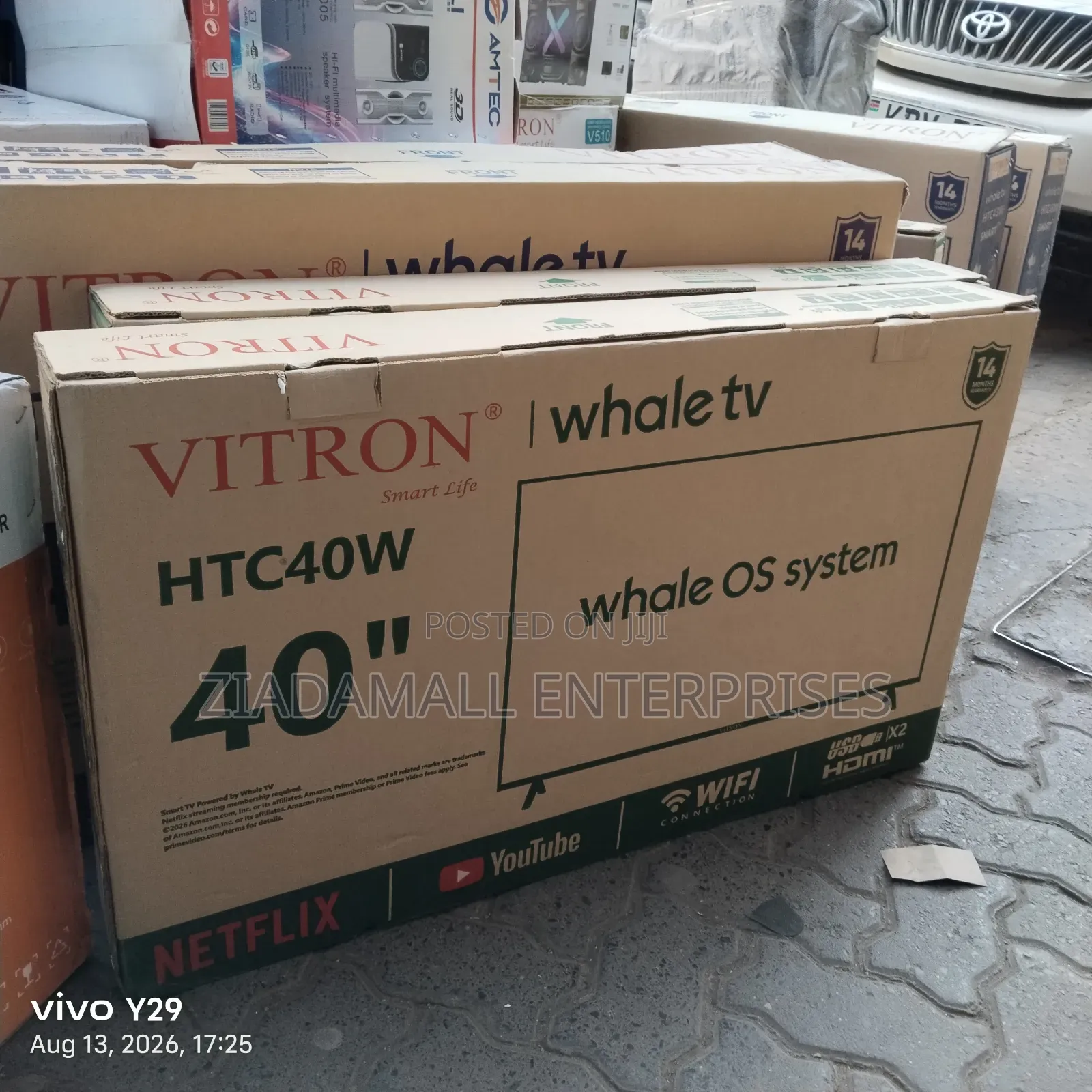 Restocked Viron 40inches Whale Smart TV. 40inches Bluetooth Enabled