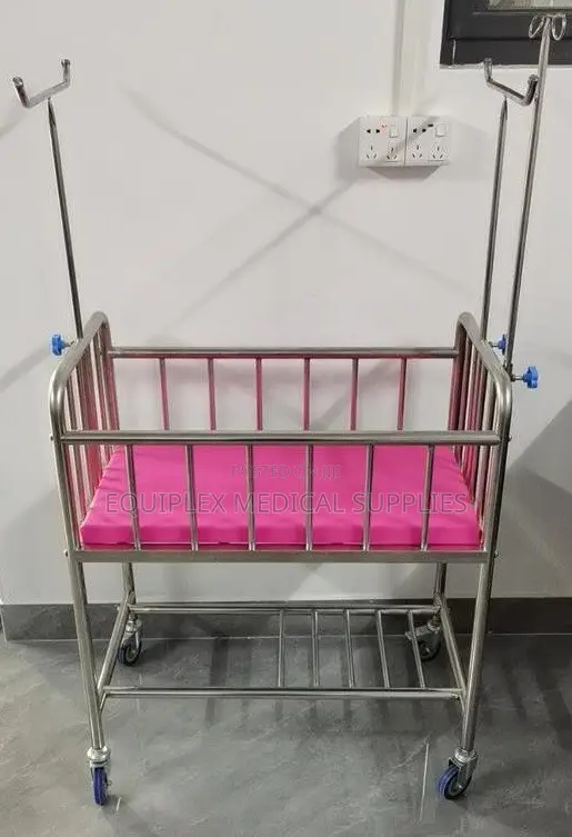 Imported Stainless Steel Baby Cot for NBU