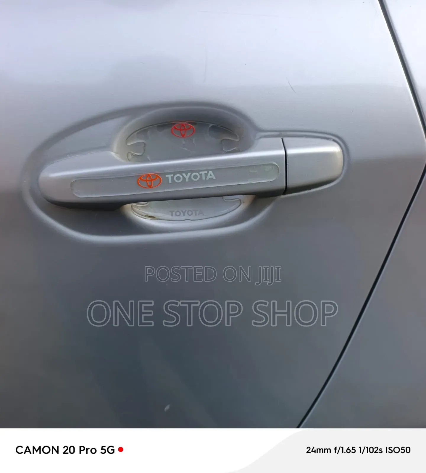 8pc Toyota Branded Transparent Car Door Handle and Bowl Anti Scratch