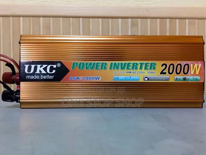 Ukc 2000w Inverter With Low Voltage Alarm Converts 12v DC to 220v AC