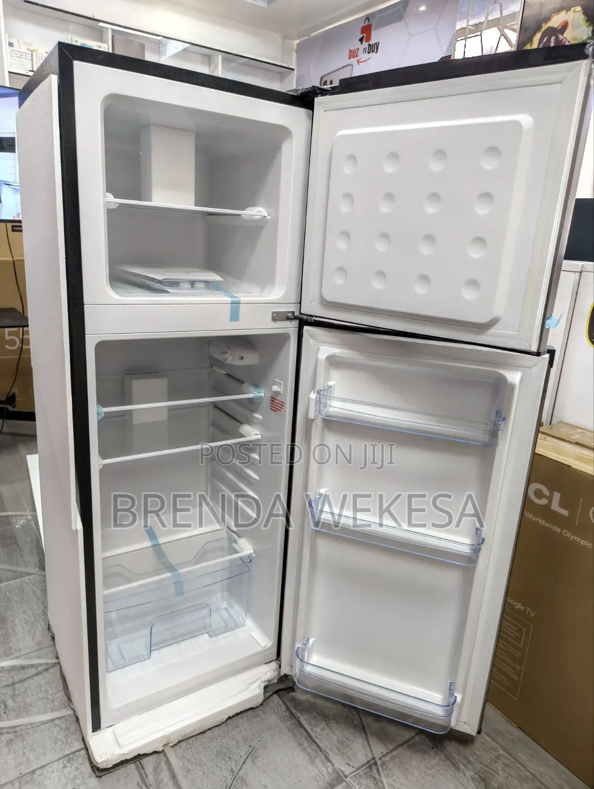 VON VRT-138DRHX Double Door Fridge, Top Mount Freezer- 138L
