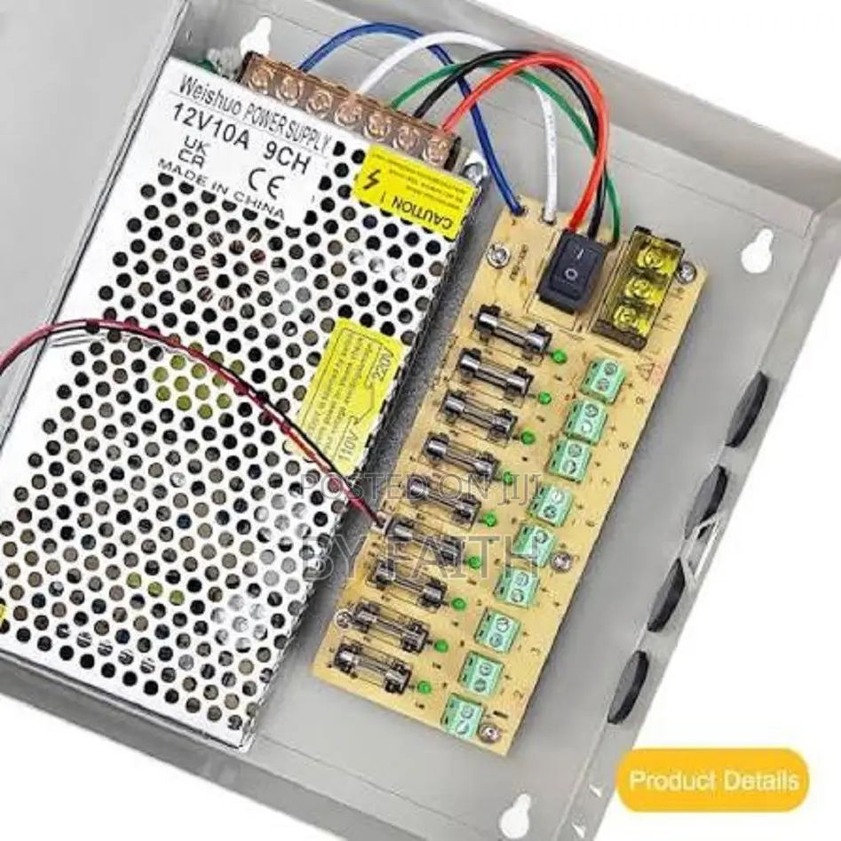 12v 10a CCTV Psu Box – Stable Power Supply