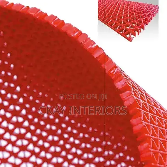 Safe Steps, Secure Spaces With Red and Green Perforated PVC Mats