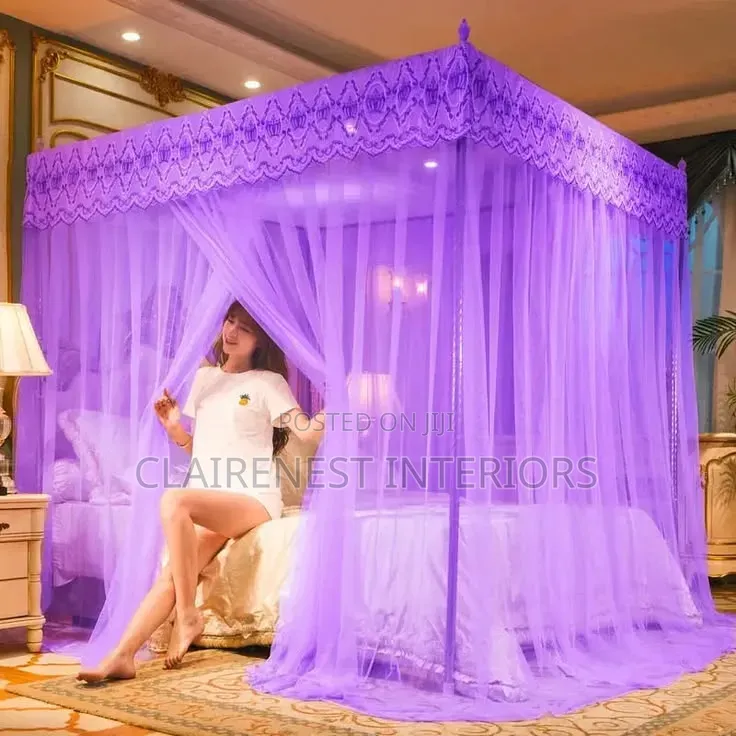 Keep Your Bed Mosquito-Ready With Purple 4 Stand Net