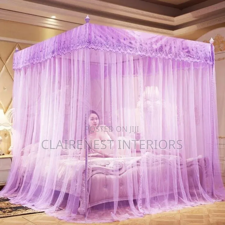 Keep Your Bed Mosquito-Ready With Purple 4 Stand Net