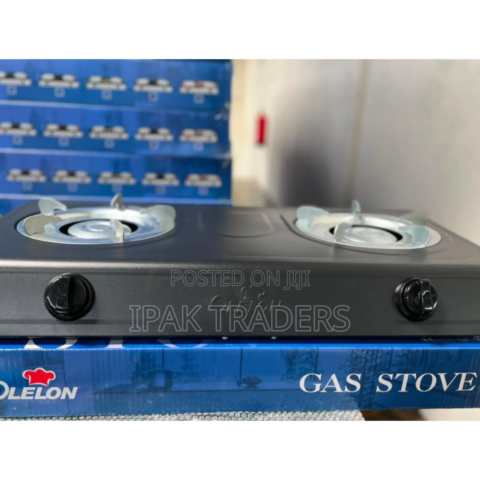 AILYONS Olelon 2 BURNER Black Mettalic Tabletop Gas Stove Cooker