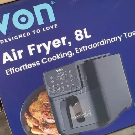 Digital Slim Design Air Fryer – LED Touch Control With Air Circulation