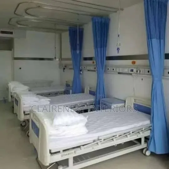 Blue Hospital Curtains for Privacy, Comfort and Professional Care.