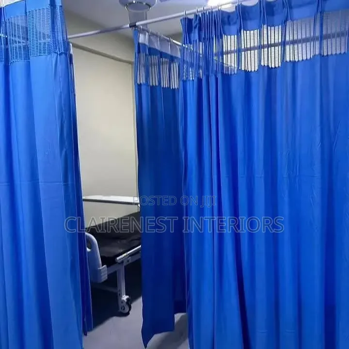 Blue Hospital Curtains for Privacy, Comfort and Professional Care.