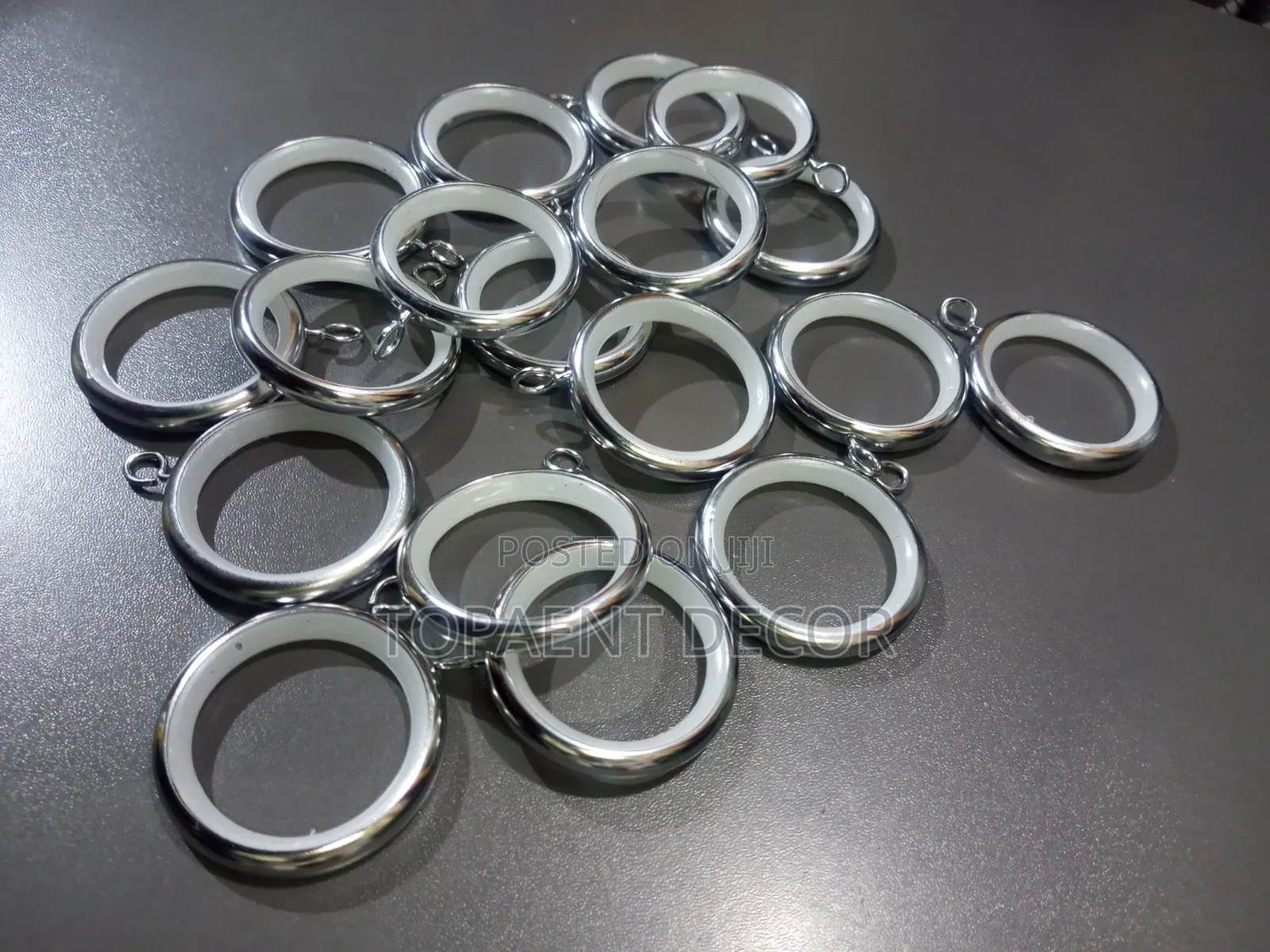 Shiny New Silver Round Rings