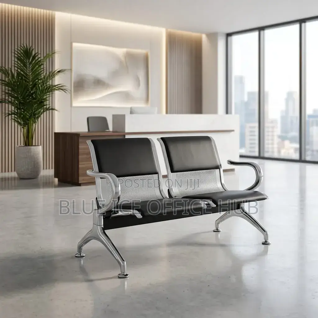 2-Seater Waiting Chair for Office Reception