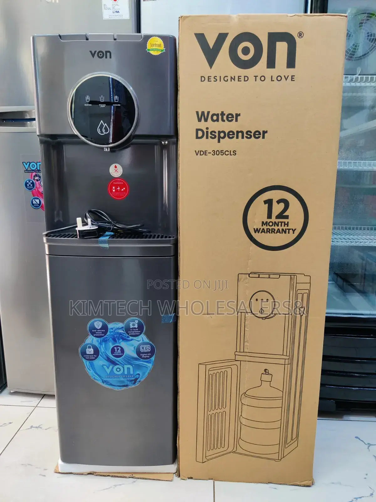 *Von Dispenser Bottom Load Hot, Normal and Cold