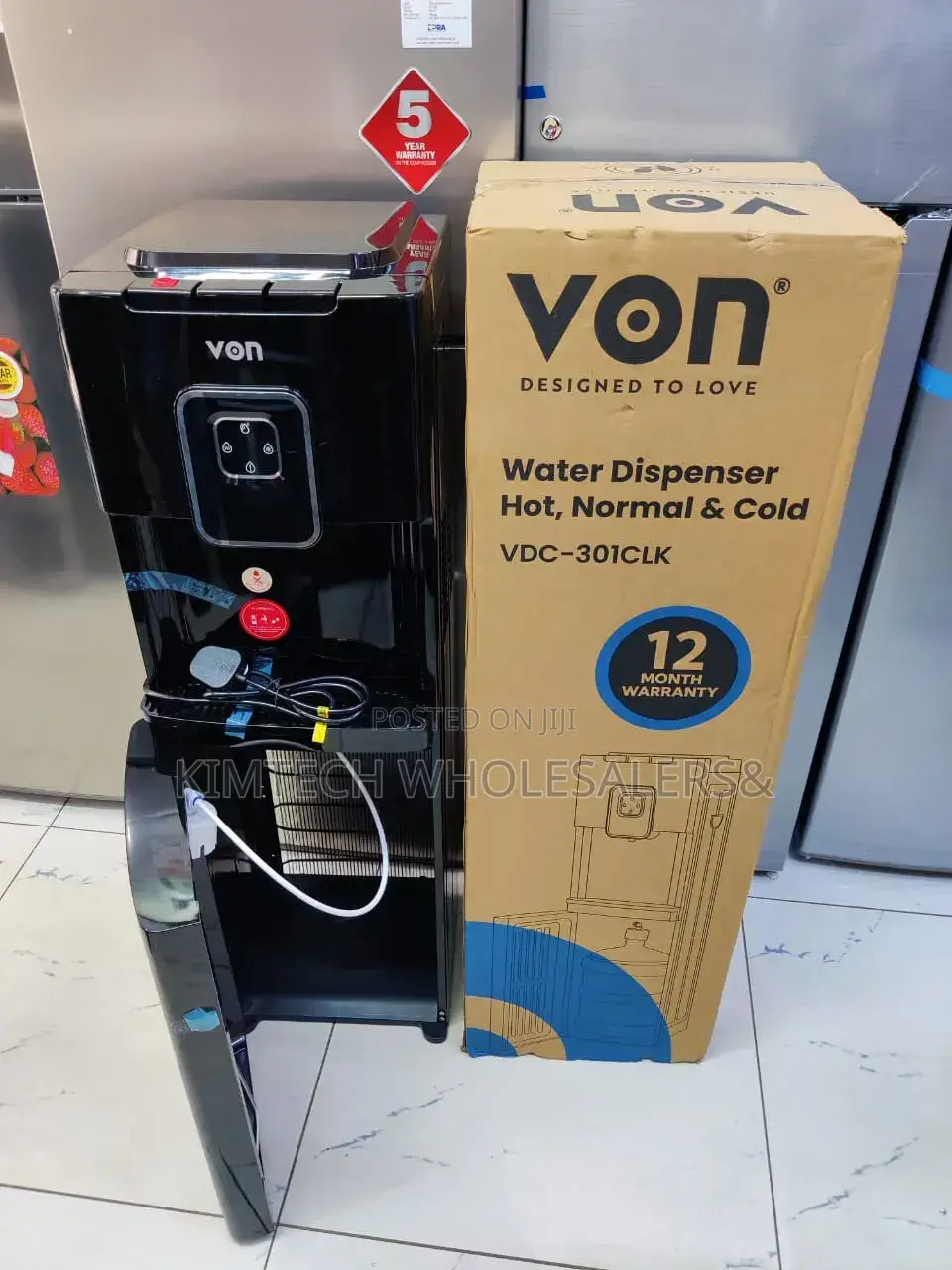 Von Bottom Load Dispenser 301CLK Compressor Cooling