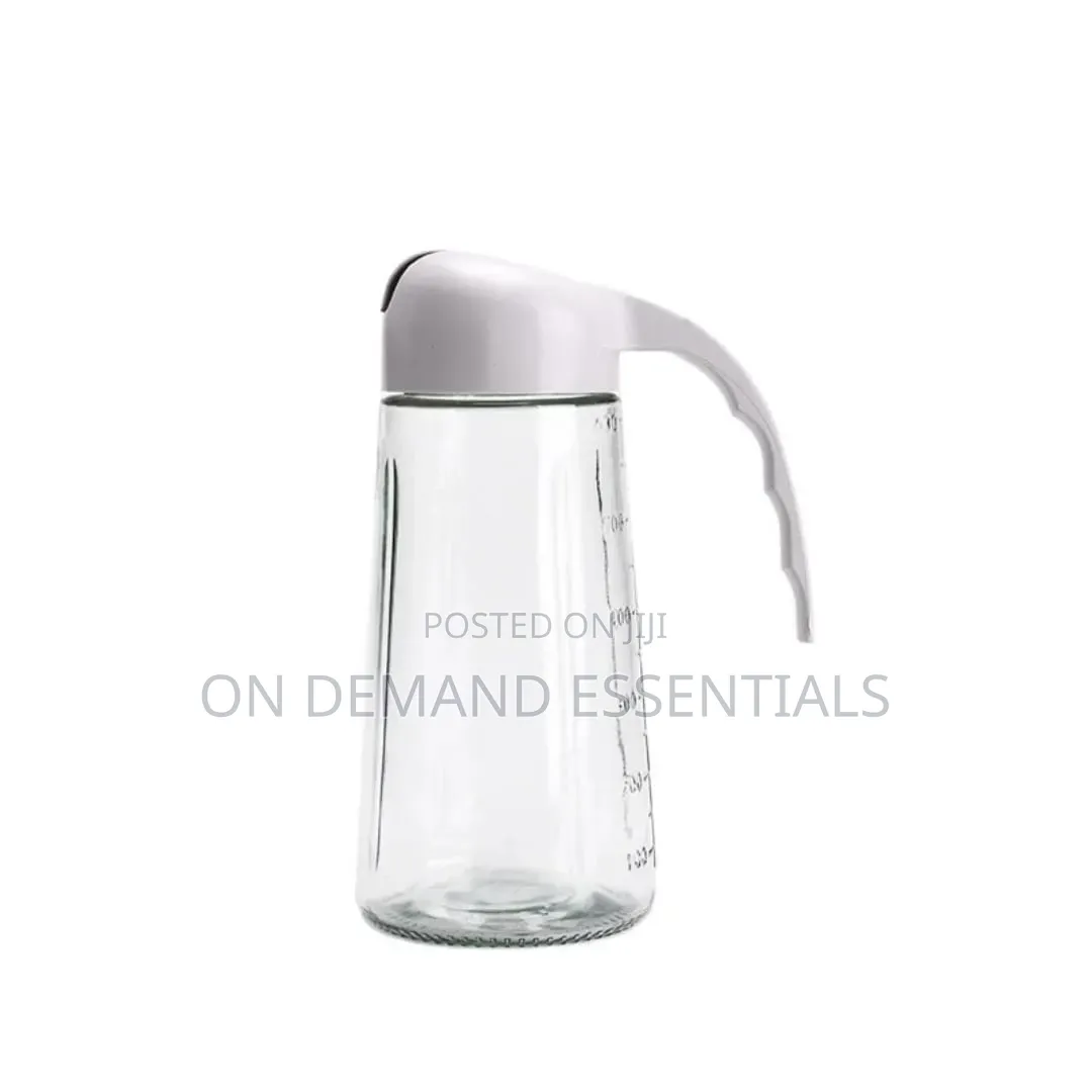 630 Ml Glass Kitchen Oil Bottle With Automatic Opening Closing