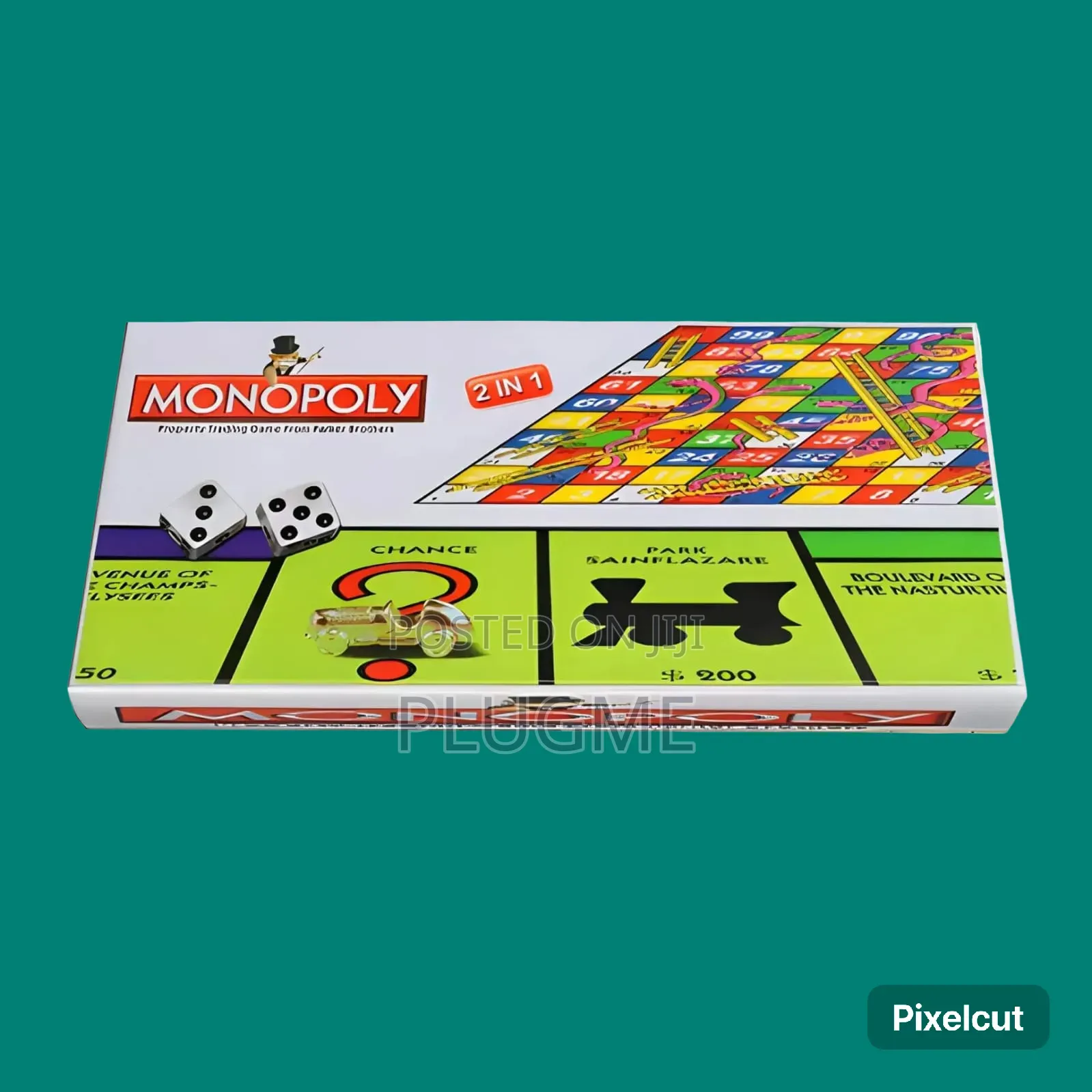 Monopoly 2 in 1 Snakes Ladders