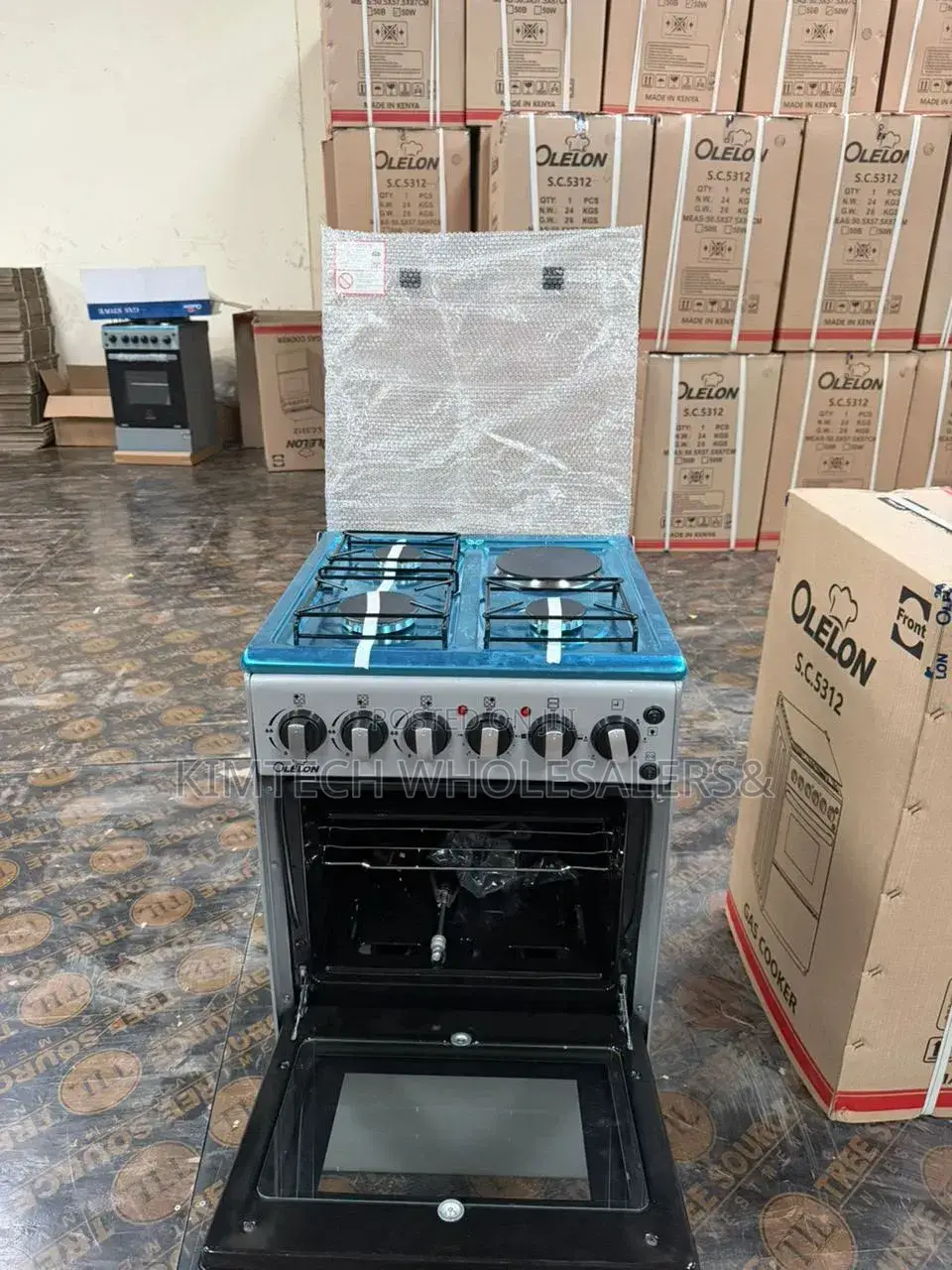 Olelon 50*55 3+1 Standing Cooker (Silver)
