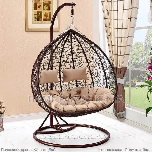 Egg Chair; Luxury Egg Hanging Chair With Thick Cushion for Balcony