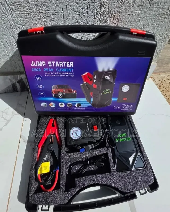 Jump Starter Kit With Air Compressor