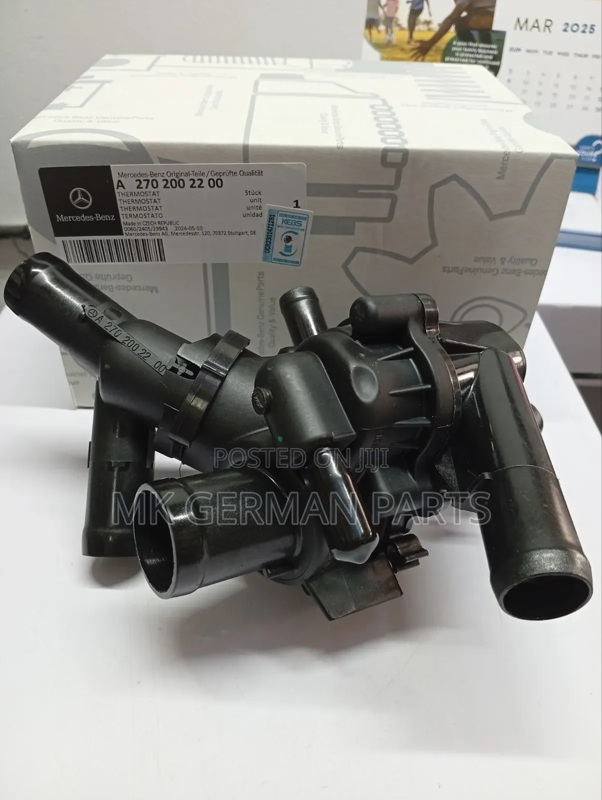 Genuine Mercedes Engine Thermostat Housing/Coolant Thermostat Housing.