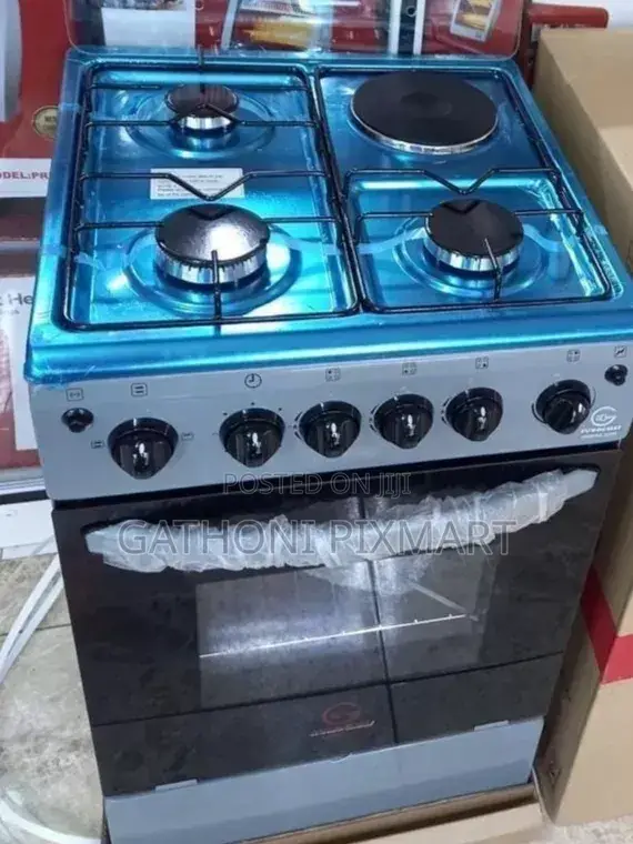 Eurochef Freestanding Cooker – 3 Gas Burners + 1 Electric Hot Plate