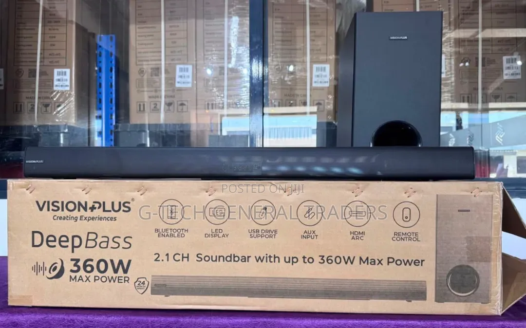 Vision Soundbar System 2.1 Channels 360w(1 Year Warranty)