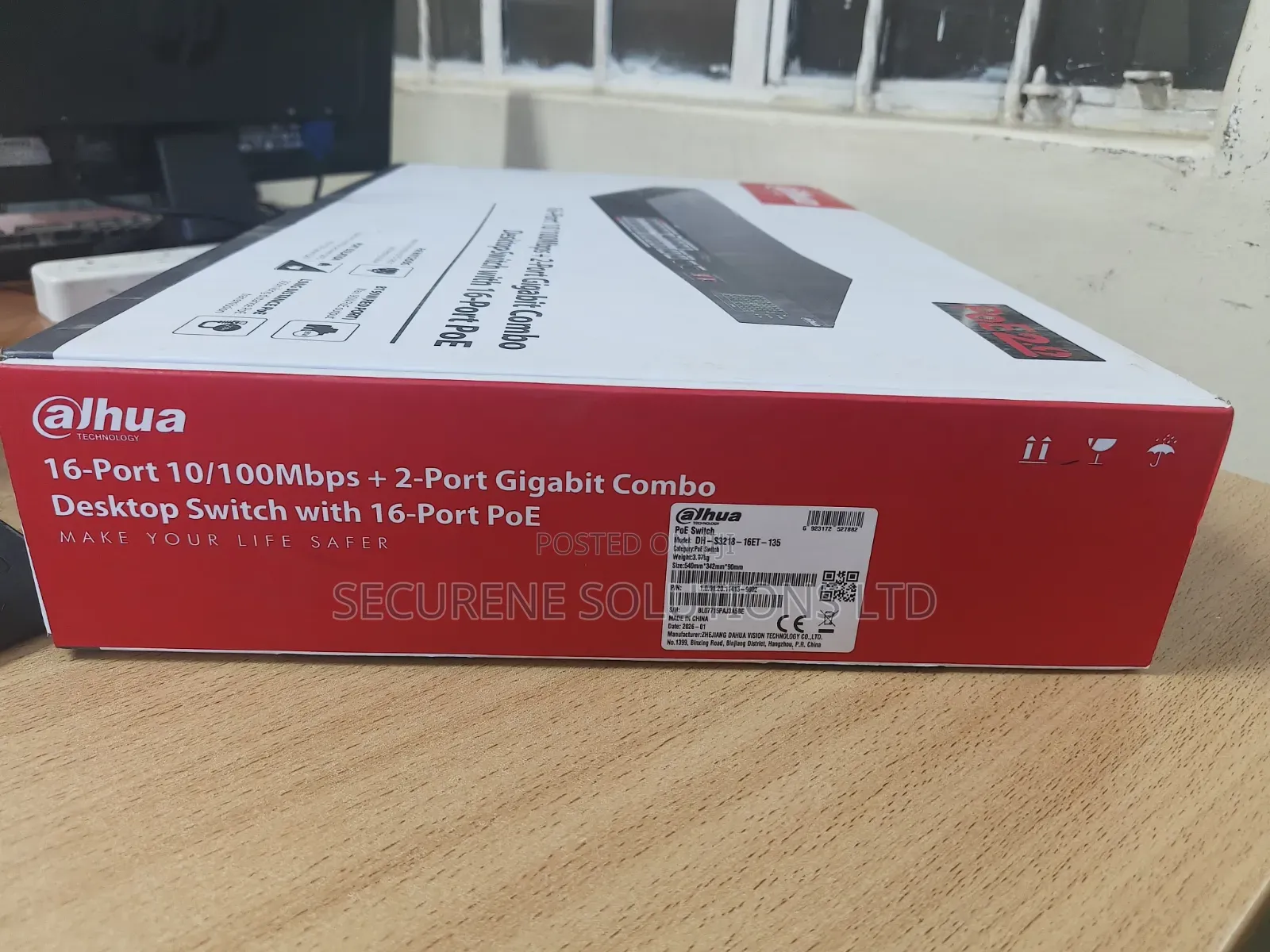 Desktop Switch Dahua 18-Port Unmanaged 16-Port PoE Switch