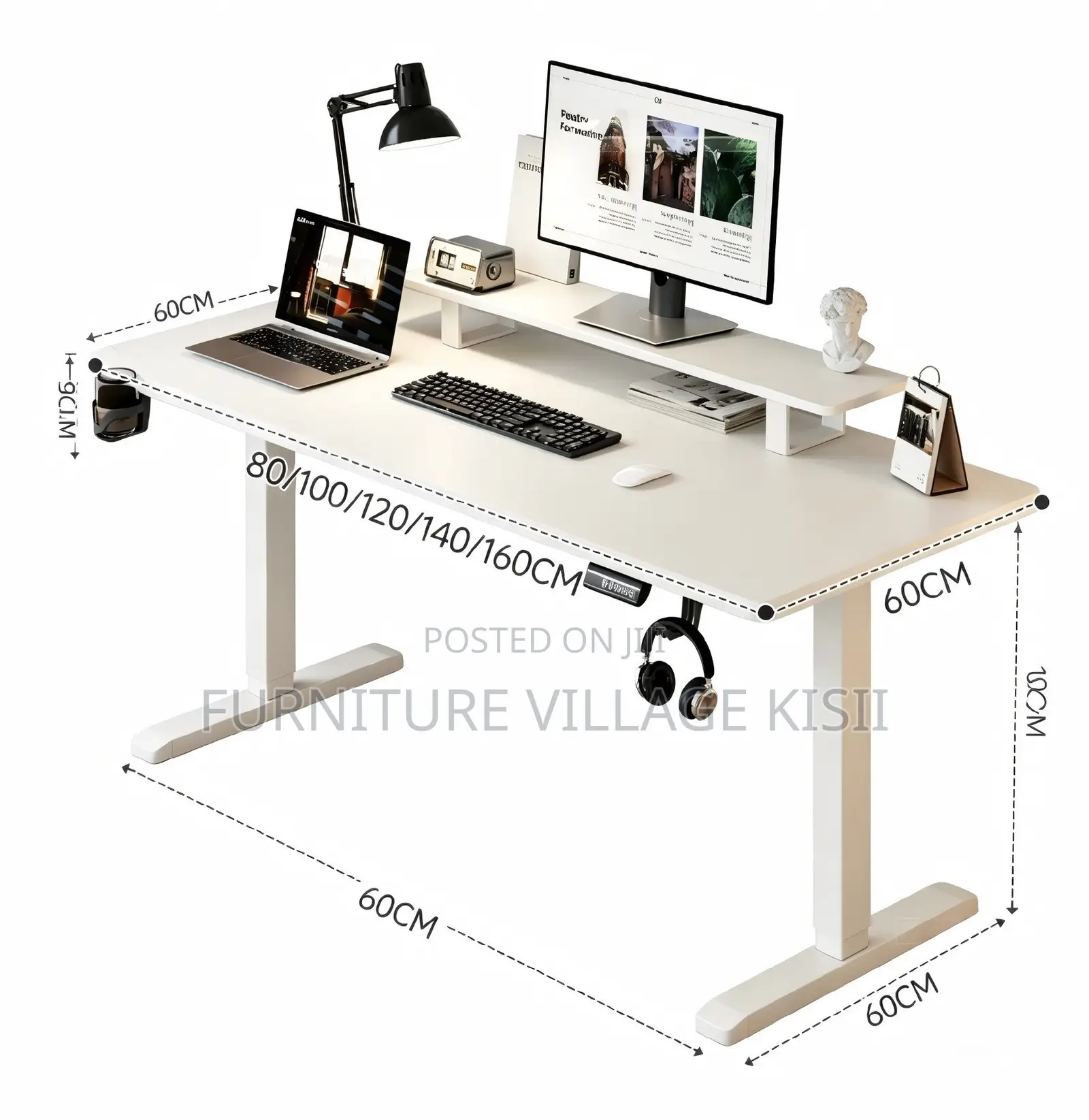 Office Furniture: Adjustable Generic Office Desk